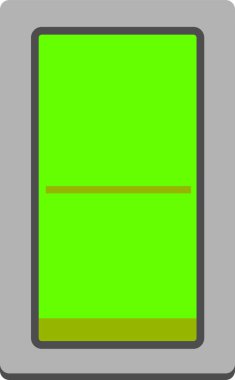 Renkli düz anahtarı açma-kapama düğmesi