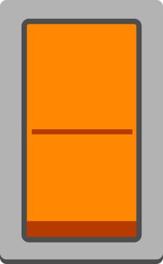 Renkli düz anahtarı açma-kapama düğmesi