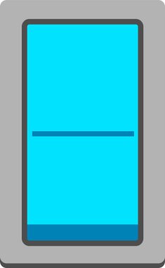 Renkli düz anahtarı açma-kapama düğmesi