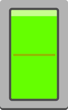 Renkli düz anahtarı açma-kapama düğmesi