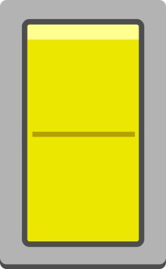 Renkli düz anahtarı açma-kapama düğmesi