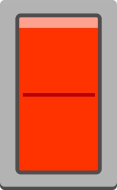 Renkli düz anahtarı açma-kapama düğmesi