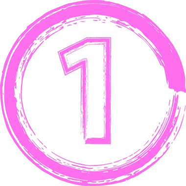 Renkli fırça tarzı şekil