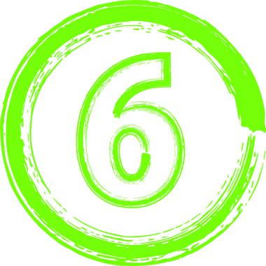 Renkli fırça tarzı şekil