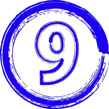 Renkli fırça tarzı şekil