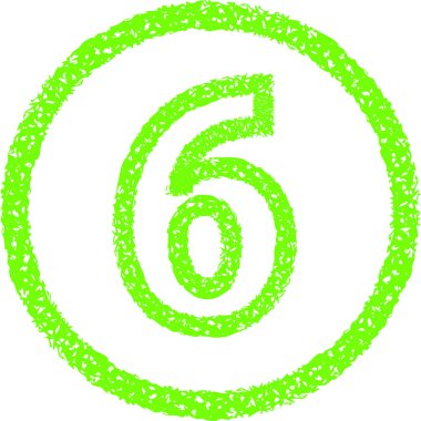 Renkli Crayon tarzı şekil