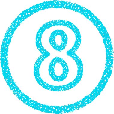 Renkli Crayon tarzı şekil