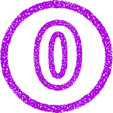 Renkli Crayon tarzı şekil