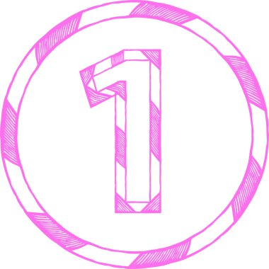 Renkli pul tarzı şekil