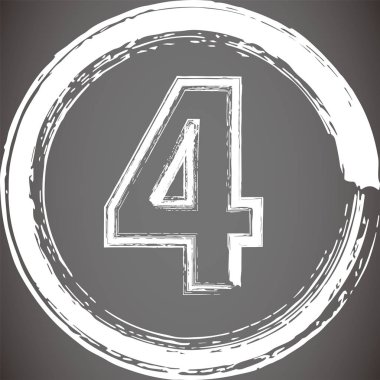 Beyaz fırça tarzı şekil