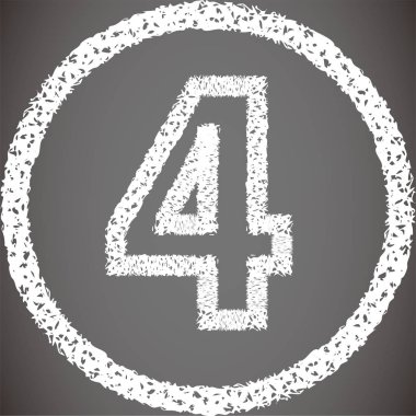 Beyaz mum boya tarzı şekil