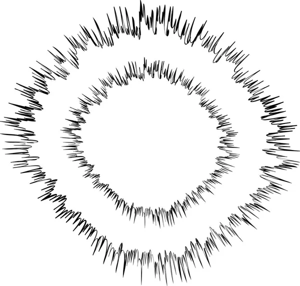 Monochrome Distorted explosion — Stock Vector