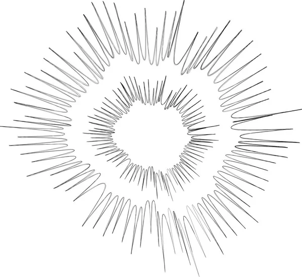 Monochromatický zkreslený obraz exploze — Stockový vektor