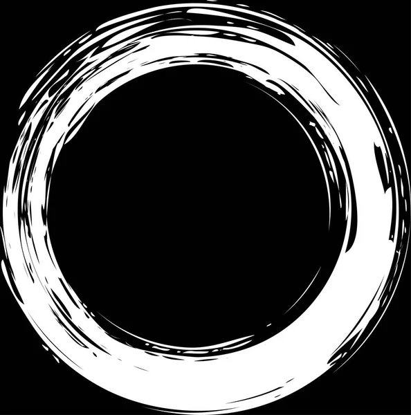 Barevný kruh nakreslen brushlet — Stockový vektor
