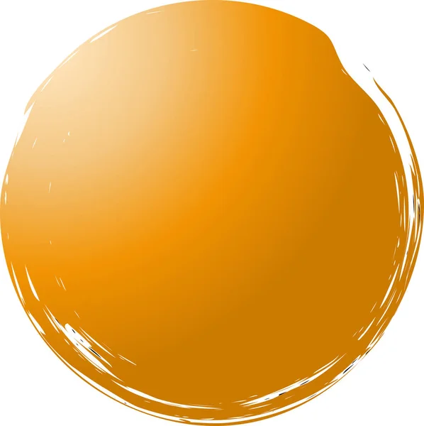 Kleurrijk cirkel getekend met een brushlet — Stockvector