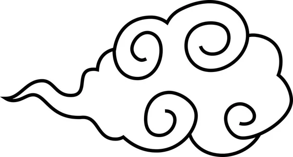 Japoński styl chmury — Wektor stockowy