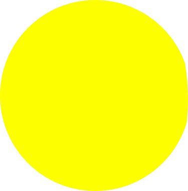 basit sarı ayın evreleri