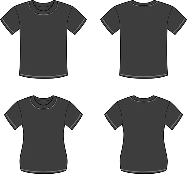 T-shirt noir — Image vectorielle