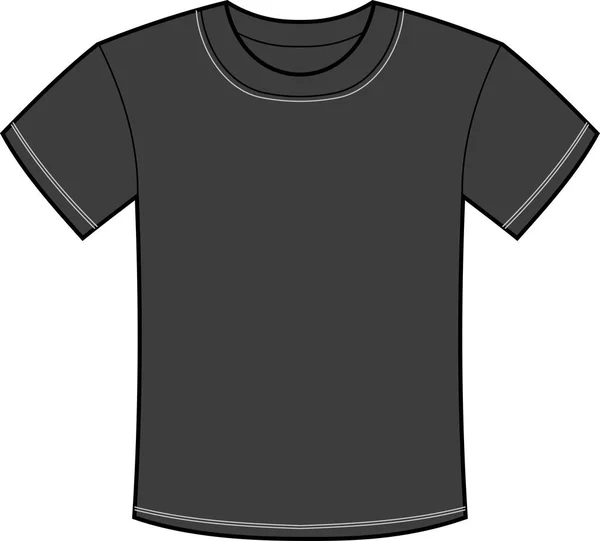 T-shirt Homme Noir — Image vectorielle