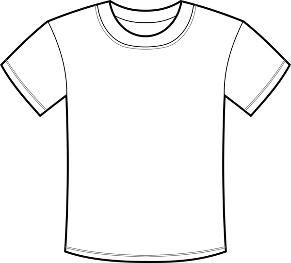 T-shirt homme blanc — Image vectorielle
