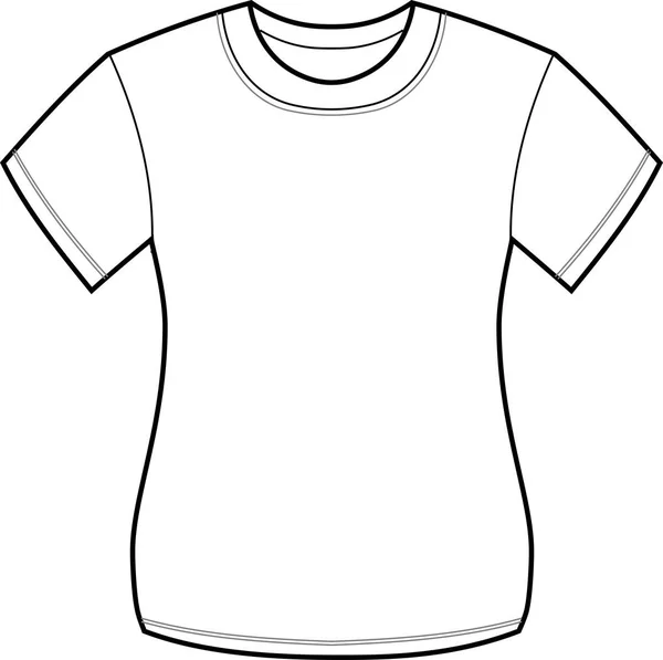 Mulheres T-shirt branca —  Vetores de Stock