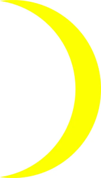 Fases de la simple luna amarilla — Vector de stock