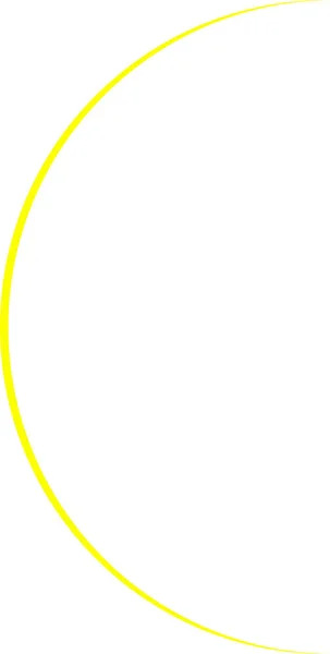 Fazy księżyca prosty żółty — Wektor stockowy
