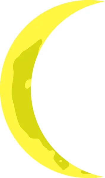 Fases de la luna amarilla — Vector de stock