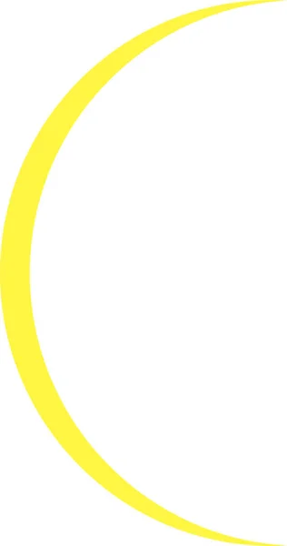 Фази жовтого Місяця — стоковий вектор