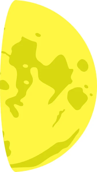 Fazy księżyca żółty — Wektor stockowy
