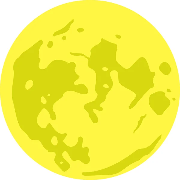 Phasen des gelben Mondes — Stockvektor