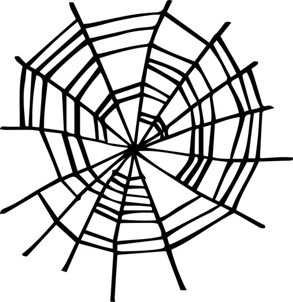 Illustration des Spinnennetzes — Stockvektor