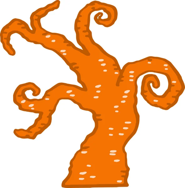 Halloween color tree — Stock Vector