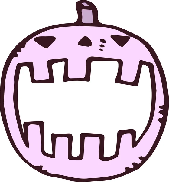 Halloween marco de calabaza púrpura — Vector de stock