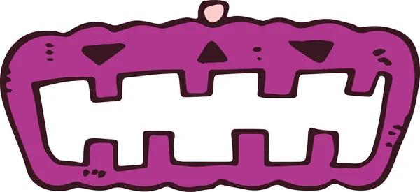 Хеллоуїн фіолетова гарбузова рамка — стоковий вектор
