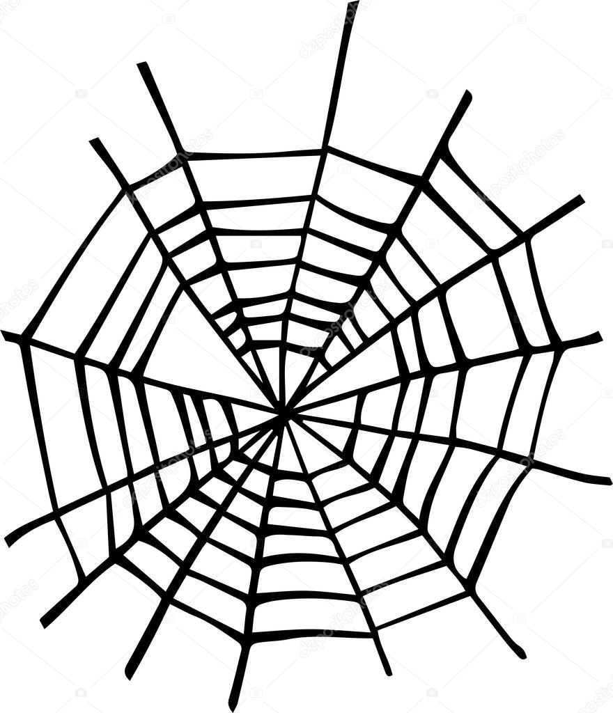 Illustration of spider web