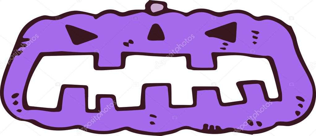 Halloween Purple pumpkin frame