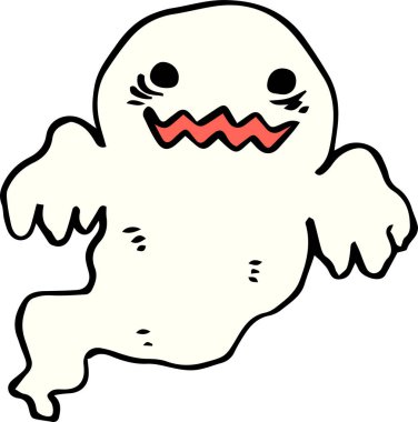 Cadılar Bayramı hayalet illüstrasyon