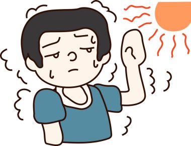 Yaz güneş çarpması baba