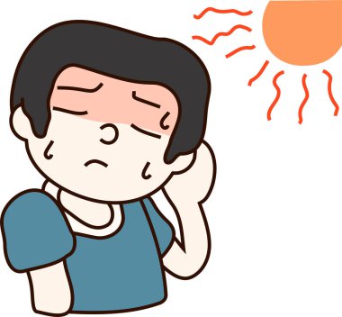 Yaz güneş çarpması baba