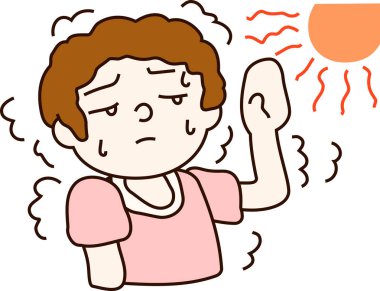 Yaz güneş çarpması anne