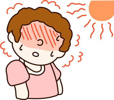 Yaz güneş çarpması anne