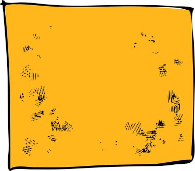 Metal kirli el çekilmiş afiş