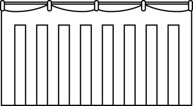 Beyaz şerit perde anahat 