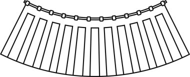 Beyaz şerit perde anahat 