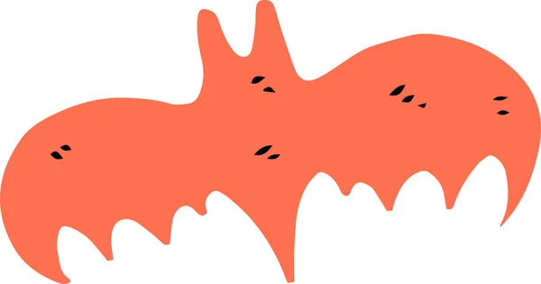 Halloween Illustration av Bat — Stock vektor