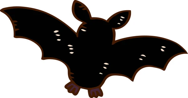 Illustration dessinée à la main de chauve souris — Image vectorielle