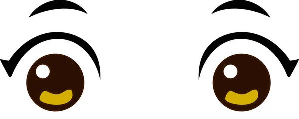 Animerade flickans ögon — Stock vektor