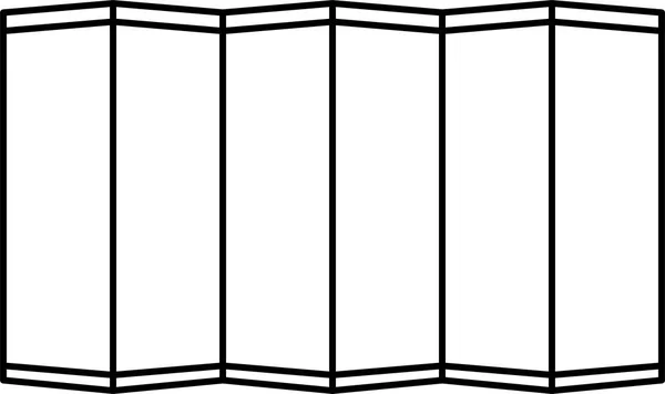 Складной контур экрана — стоковый вектор