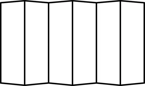Складной контур экрана — стоковый вектор